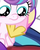 Size: 253x315 | Tagged: safe, screencap, princess cadance, princess flurry heart, g4, my little pony best gift ever, baby, cropped, hoof shoes, looking down, solo focus