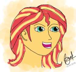 Size: 980x933 | Tagged: safe, anonymous artist, sunset shimmer, equestria girls, g4