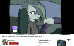 Size: 1920x1200 | Tagged: safe, artist:rigamortis_man, marble pie, earth pony, pony, g4, my little pony best gift ever, car, driving, earth, elliot rodger, hair over one eye, heartbroken marble, implied big macintosh, incel, incelpie, intentional spelling error, kony 2012, loss (meme), solo, supreme gentleman, supreme gentlemare, the implications are horrible, youtube