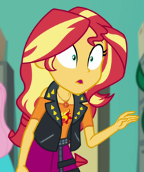 Size: 873x1046 | Tagged: safe, screencap, fluttershy, sunset shimmer, wallflower blush, equestria girls, equestria girls specials, g4, my little pony equestria girls: better together, my little pony equestria girls: forgotten friendship, cropped, female, geode of empathy, magical geodes, offscreen character, shrunken pupils