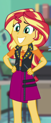 Size: 284x681 | Tagged: safe, screencap, sunset shimmer, equestria girls, equestria girls series, forgotten friendship, g4, cropped, cute, geode of empathy, magical geodes, shimmerbetes, smiling