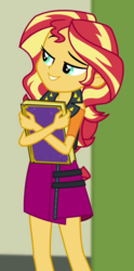 Size: 494x995 | Tagged: safe, screencap, sunset shimmer, equestria girls, equestria girls series, forgotten friendship, g4, book, cropped, female, solo