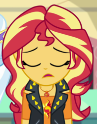 Size: 756x962 | Tagged: safe, screencap, sunset shimmer, equestria girls, equestria girls series, forgotten friendship, g4, cropped, geode of empathy, magical geodes