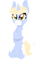 Size: 429x816 | Tagged: safe, artist:nootaz, oc, oc only, oc:nootaz, pony, unicorn, semi-anthro, arm hooves, chest fluff, coat markings, female, freckles, hooves, horn, lineless, simple background, smiling, socks (coat markings), solo, transparent background