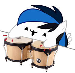 Size: 2928x2874 | Tagged: safe, oc, oc only, pegasus, pony, bongo cat, cute, high res, solo
