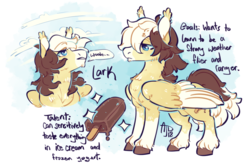 Size: 908x600 | Tagged: safe, artist:clovercoin, oc, oc only, oc:lark, pony, cloverly ponies, solo