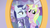 Size: 1280x720 | Tagged: safe, screencap, lily love, moonlight raven, sunshine smiles, pony, unicorn, canterlot boutique, g4, my little pony: friendship is magic, duo, female, happy, mare, mirror, sisters, smiling