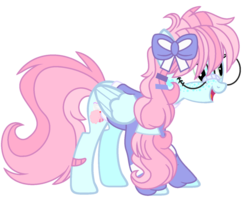 Size: 1024x819 | Tagged: safe, artist:bezziie, oc, oc only, oc:strawberry pie, pegasus, pony, clothes, female, freckles, glasses, mare, simple background, solo, sweater, transparent background