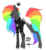 Size: 1540x1683 | Tagged: safe, artist:xfantasycreaturex, oc, oc only, oc:rainbow rider, earth pony, pony, blaze (coat marking), clothes, coat markings, ear piercing, earring, facial markings, fangs, female, hoodie, jewelry, mare, piercing, rainbow hair, simple background, solo, tattoo, transparent background, unshorn fetlocks