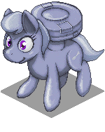 Size: 150x188 | Tagged: safe, artist:darkdoomer, silver spoon, earth pony, pony, g4, cute, female, filly, isometric, pixel art, simple background, solo, transparent background
