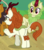 Size: 370x418 | Tagged: safe, screencap, autumn blaze, pumpkin smoke, spring glow, kirin, g4, sounds of silence, butt, cloven hooves, cropped, female, plot, solo focus