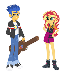 Size: 618x696 | Tagged: safe, artist:yaya54320, flash sentry, sunset shimmer, equestria girls, g4, my little pony equestria girls: better together, female, male, ship:flashimmer, shipping, straight