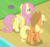Size: 346x326 | Tagged: safe, screencap, applejack, fluttershy, earth pony, pegasus, pony, sounds of silence, butt, cropped, duo, female, mare, plot
