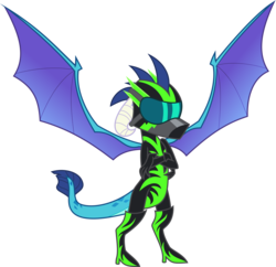 Size: 4576x4433 | Tagged: safe, artist:phucknuckl, princess ember, dragon, g4, the washouts (episode), absurd resolution, boots, clothes, crossed arms, dragoness, fake, female, goggles, helmet, high heel boots, shoes, simple background, solo, spread wings, transparent background, uniform, washouts uniform, wings