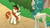 Size: 1280x720 | Tagged: safe, screencap, autumn blaze, rain shine, kirin, g4, my little pony: friendship is magic, season 8, sounds of silence, butt, cloven hooves, concave belly, crying, kirin village, plot, queen, raised hoof, slender, tall, tears of joy, thin