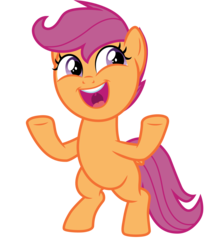 Size: 1673x1870 | Tagged: safe, artist:cloudy glow, scootaloo, pegasus, pony, g4, the washouts (episode), .ai available, bipedal, cropped, cute, cutealoo, excited, female, filly, simple background, solo, transparent background, vector