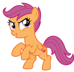 Size: 1778x1727 | Tagged: safe, artist:cloudy glow, artist:parclytaxel, scootaloo, pegasus, pony, g4, the washouts (episode), .ai available, bipedal, cropped, cute, cutealoo, female, filly, looking back, simple background, solo, transparent background, vector