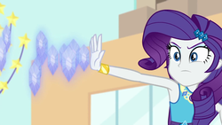 Size: 1920x1080 | Tagged: safe, screencap, rarity, equestria girls, equestria girls specials, g4, my little pony equestria girls: better together, my little pony equestria girls: rollercoaster of friendship, diamond storm, female, geode of shielding, solo