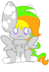 Size: 1080x1588 | Tagged: safe, artist:ponkus, oc, oc only, oc:odd inks, pegasus, pony, chest fluff, chibi, cute, digital art, female, mare, simple background, solo, transparent background