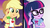 Size: 1920x1080 | Tagged: safe, screencap, applejack, sci-twi, twilight sparkle, equestria girls, equestria girls specials, g4, my little pony equestria girls: better together, my little pony equestria girls: rollercoaster of friendship, geode of super strength, geode of telekinesis, split screen