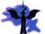Size: 6610x4975 | Tagged: safe, artist:emu34b, nightmare moon, alicorn, pony, g4, absurd resolution, female, missing accessory, simple background, solo, transparent background, vector, wings