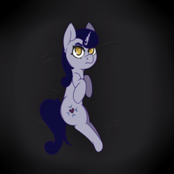 Size: 2000x2000 | Tagged: safe, artist:lazerblues, moonlight raven, pony, unicorn, g4, bed, female, high res, mare, solo