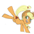 Size: 1250x1250 | Tagged: safe, artist:baigak, applejack, earth pony, pony, g4, armpits, cowboy hat, female, hat, looking back, mare, open mouth, simple background, solo, white background