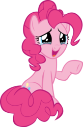 Size: 6716x10327 | Tagged: safe, artist:ace play, pinkie pie, earth pony, pony, g4, the gift of the maud pie, absurd resolution, crying, female, simple background, solo, tears of joy, teary eyes, transparent background, vector