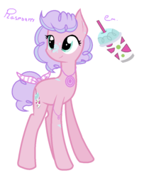 Size: 760x936 | Tagged: safe, artist:xxcutecookieswirlsxx, oc, oc only, oc:raspberry, earth pony, pony, bow, female, mare, offspring, parent:party favor, parent:pinkie pie, parents:partypie, simple background, solo, tail bow, transparent background