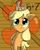Size: 800x1000 | Tagged: safe, artist:sixes&sevens, applejack, bird, chicken, earth pony, pony, g4, confused, female, freckles, inktober, inktober 2018, mare, missing accessory, nest, solo