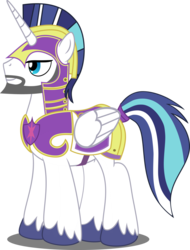 Size: 1024x1345 | Tagged: safe, artist:bigmk, shining armor, alicorn, pony, g4, alicornified, armor, beard, colored hooves, facial hair, helmet, male, male alicorn, older, older shining armor, prince shining armor, race swap, shiningcorn, simple background, solo, stallion, transparent background