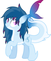 Size: 3977x4734 | Tagged: safe, artist:livehotsun, oc, oc only, oc:shannis blue, original species, pony, shark pony, absurd resolution, female, mare, raised hoof, simple background, solo, transparent background, vector