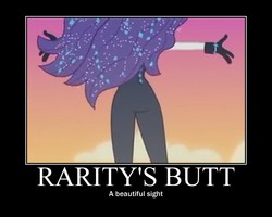 Size: 750x600 | Tagged: safe, edit, edited screencap, screencap, rarity, equestria girls, equestria girls series, the other side, ass, bodysuit, butt, clothes, demotivational poster, female, gloves, meme, motivational poster, rearity