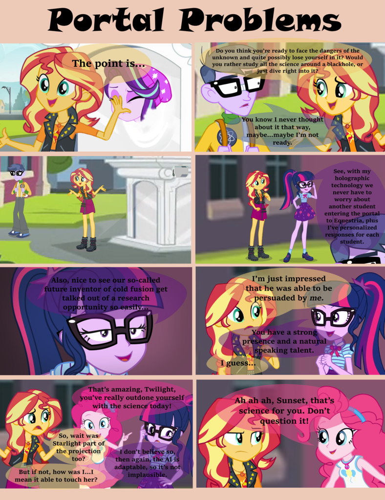 1848912 Safe Microchips Pinkie Pie Sci Twi Starlight Glimmer