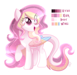 Size: 1661x1609 | Tagged: safe, artist:sugaryicecreammlp, oc, oc only, pegasus, pony, colored wings, female, mare, multicolored wings, offspring, parent:princess celestia, parents:canon x oc, reference sheet, simple background, solo, transparent background