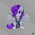 Size: 1600x1600 | Tagged: safe, artist:starmaster, oc, oc only, oc:morning glory (project horizons), pegasus, pony, fallout equestria, fallout equestria: project horizons, eye clipping through hair, fanfic art, female, mare, simple background, sitting, solo, spread wings, wings