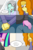 Size: 1050x1575 | Tagged: safe, artist:jake heritagu, adagio dazzle, aria blaze, oc, oc:misty breeze, comic:aria's archives, comic:nursing home, equestria girls, g4, alzheimer's, clothes, comic, dialogue, female, mother and daughter, offspring, older, parent:adagio dazzle, speech bubble