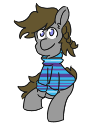 Size: 800x1000 | Tagged: safe, artist:threetwotwo32232, oc, oc only, earth pony, pony, clothes, looking at you, male, simple background, solo, stallion, sweater, transparent background