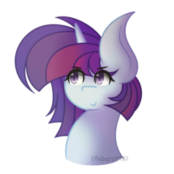 Size: 3000x3000 | Tagged: safe, artist:starburst987, oc, oc only, oc:moondust, pony, unicorn, bust, female, high res, mare, simple background, solo, transparent background