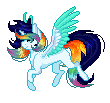 Size: 110x103 | Tagged: safe, artist:angellightyt, oc, oc only, oc:prince water rainbow star, alicorn, pony, animated, gif, male, simple background, solo, stallion, transparent background
