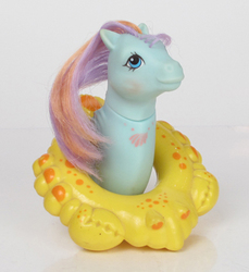 Size: 330x360 | Tagged: safe, g1, float, irl, photo, salty (g1 baby sea pony), sea sparkle baby sea ponies, toy