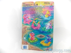Size: 1000x750 | Tagged: safe, baby sea breeze, baby sea spray, dipper, wavy (g1), g1, backcard, irl, photo, salty (g1 baby sea pony), sea sparkle baby sea ponies, surfy, watermark