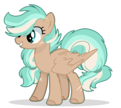 Size: 749x669 | Tagged: safe, artist:6-fingers-lover, oc, oc only, oc:bianca sea breeze, pegasus, pony, female, mare, offspring, parent:dumbbell, parent:rainbow dash, parents:dumbdash, simple background, solo, transparent background