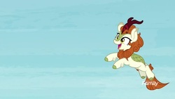Size: 1920x1080 | Tagged: safe, screencap, autumn blaze, kirin, g4, sounds of silence, cloven hooves, female, leaping, solo