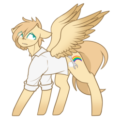 Size: 1458x1440 | Tagged: safe, artist:hicoojoo, oc, oc only, oc:nick, pegasus, pony, clothes, digital art, simple background, solo, transparent background