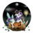 Size: 1280x1280 | Tagged: safe, alternate version, artist:evlass, rarity, bat, bird, crow, ghost, pony, unicorn, g4, butt, cape, clothes, crystal, dock, ear fluff, female, floppy ears, halloween, hat, holiday, horn, jack-o-lantern, lantern, looking at you, mare, moon, night, night sky, plot, pouting, pumpkin, rearity, simple background, sky, solo, transparent background, witch hat