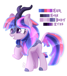 Size: 1021x1159 | Tagged: safe, artist:sugaryicecreammlp, kirin, g4, sounds of silence, cloven hooves, female, offspring, parent:twilight sparkle, parents:canon x oc, reference sheet, simple background, solo, transparent background