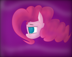 Size: 2500x2000 | Tagged: safe, artist:packy paca, pinkie pie, earth pony, pony, g4, abstract background, disembodied head, female, floating head, head, high res, solo