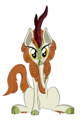 Size: 1600x2351 | Tagged: safe, artist:dualtry, autumn blaze, kirin, g4, season 8, sounds of silence, cloven hooves, female, mare, simple background, solo, transparent background