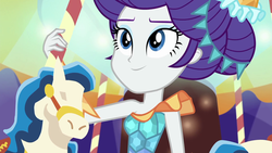 Size: 1920x1080 | Tagged: safe, screencap, rarity, equestria girls, equestria girls specials, g4, my little pony equestria girls: better together, my little pony equestria girls: rollercoaster of friendship, carousel dress, female, solo